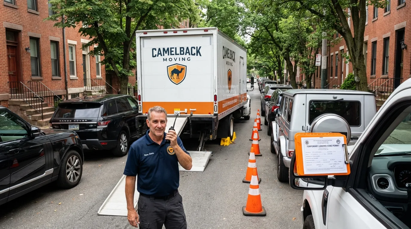 City street loading permit setup in Baldwinsville, NY